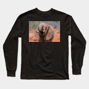 Elephant Feeding Long Sleeve T-Shirt